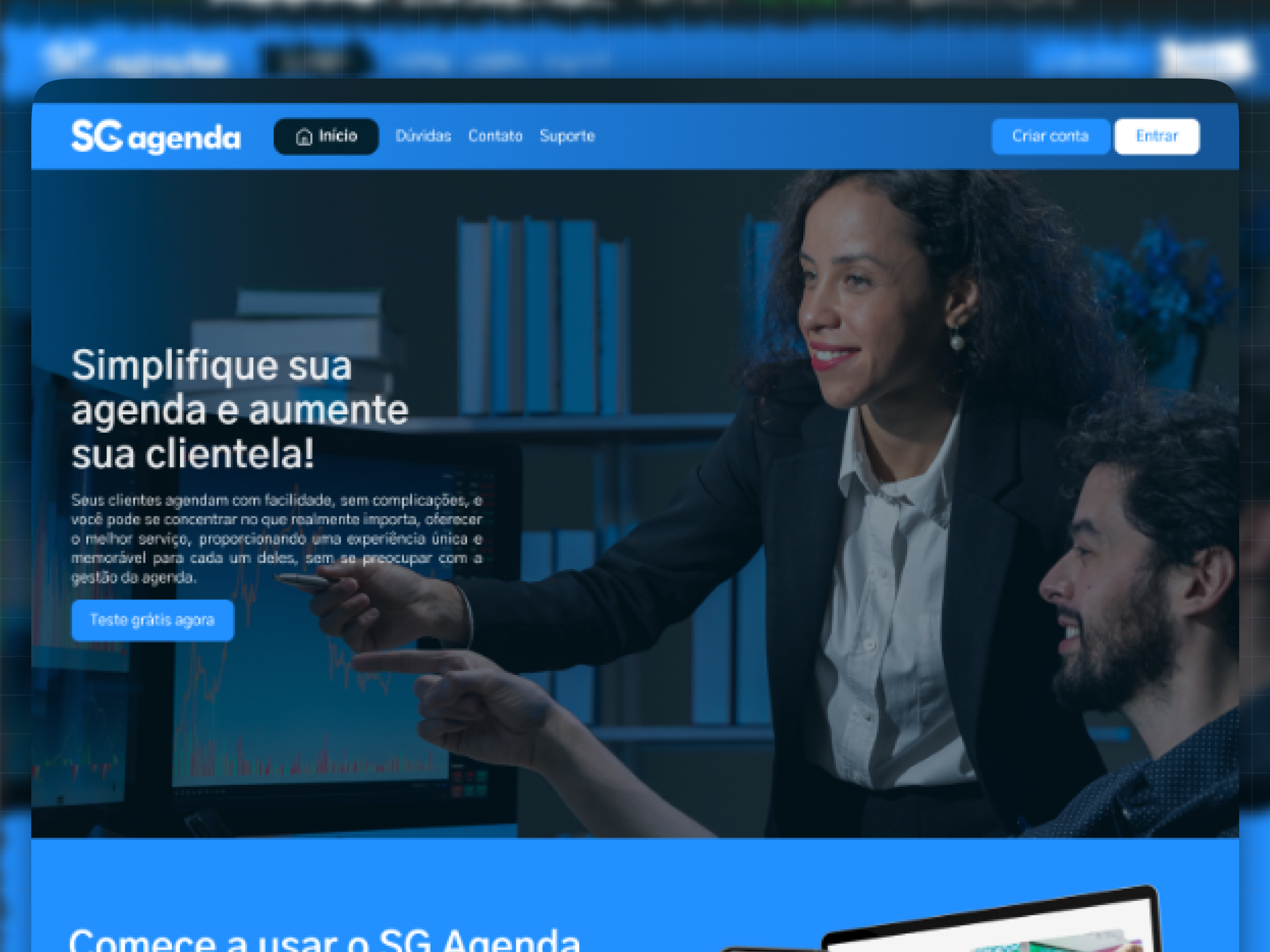 Plataforma de Agendamentos - Projeto de Website criado por Wesley Designer